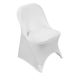 Stretch Folding Chair Cover White 