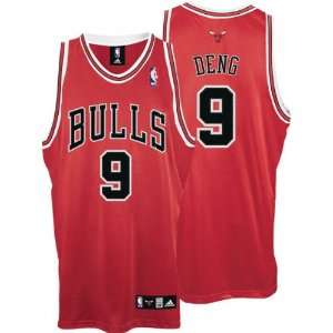  Luol Deng Red adidas NBA Authentic Chicago Bulls Jersey 