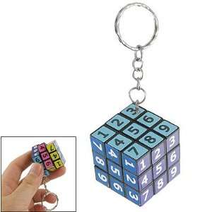    Number Puzzle Brain Training Magic Cube Toy w Keyring Toys & Games