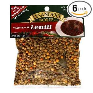 Lysanders Lentil Soup Mix, 11 Ounce (Pack of 6)  Grocery 
