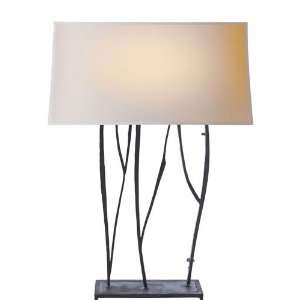  Studio Aspen Table Lamp in Rust with Natural Paper Shade 