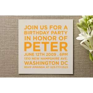  Block Birthday Party Invitations by The Social Typ 