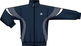 New Adidas Basketball Running Jacket Blue/Gray Men  