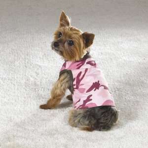   PINK   X SMALL   Camo Style Doggy Tank Tops