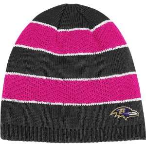 com Reebok Baltimore Ravens Womens Breast Cancer Awareness Knit Hat 