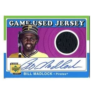  Bill Madlock Autographed Upper Deck Game Used Jersey Card 