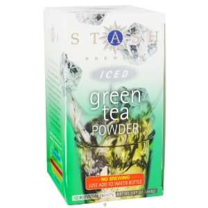 Green Iced Tea Powder by Stash Tea   12 Packets  Grocery 
