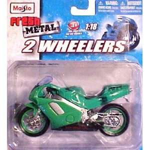  Maisto Fresh Metal 2 Wheelers Honda NR Green Toys & Games