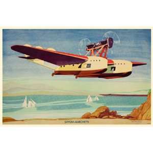  Savoia Marchetti Airplane Poster