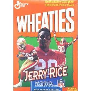 Jerry Rice Record Breaker Wheaties Box 