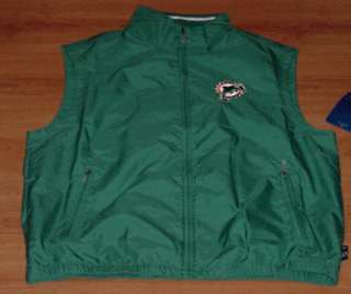 Miami Dolphins Pullover Vest Jacket Large Reebok NFL  