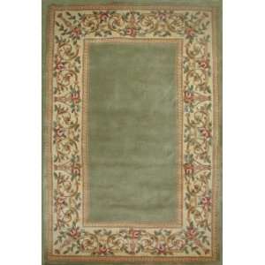   Rugs Ruby 8942 Sage Floral Border Rectangle 8.00 x 10.60 Area Rug