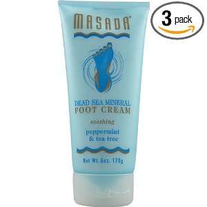  Masada Dead Sea Mineral Foot Cream   6 Oz, 3 Pack Health 