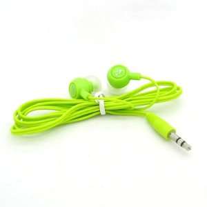  WIRELESS CENTRAL Brand GREEN SMILEY FACE 3.5mm STEREO 