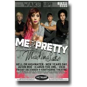  Me Talk Pretty Poster   Concert Flyer   The Wake Up Tour 