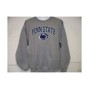 Penn State Crew Neck Sweatshirt Gray Arching Over  Sports 