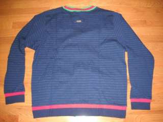 Lifted Research Group Auto Pilot Cardigan Sweater Navy Blue 