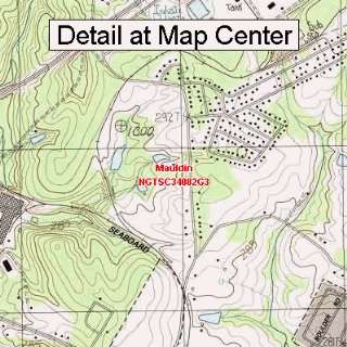 USGS Topographic Quadrangle Map   Mauldin, South Carolina 