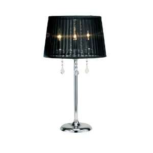  Adesso 3356 22 Cabaret 3 Light Table Lamps in Chrome