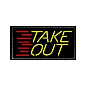  Take Out Backlit Sign 15 x 30