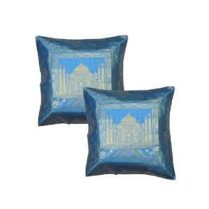  Indian Taj Mahal Cushion Cover Vintage Decor Banarsi 