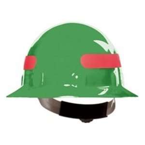   SUPEREIGHT Full Brim Ratchet Green Hi Vis Hard Hat