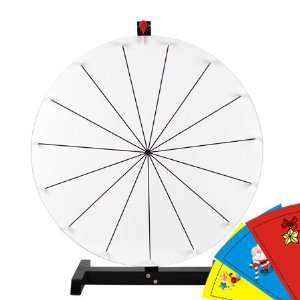   Tabletop White Dry Erase Clicker Prize Wheel 15 Slot
