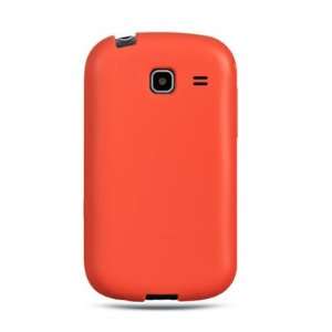 Silicone Skin Sleeve RED Rubber Soft Cover Case for SAMSUNG R380 