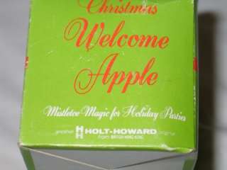 Vintage Holt Howard Christmas Welcome Apple Mistletoe IOB T16  