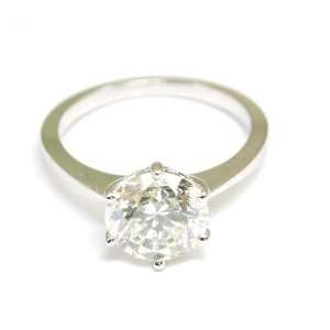  18ct Gold 3.01ct Solitaire Diamond Ring Size N Size 6.5 