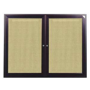  Indoor Enclosed Tackable Fabric Board, Bronze Alumi