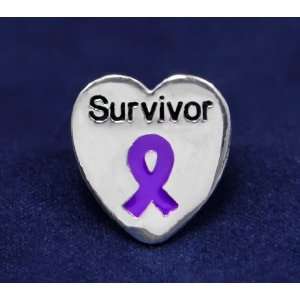  Purple Ribbon Pin   Survivor Pin (Retail) 