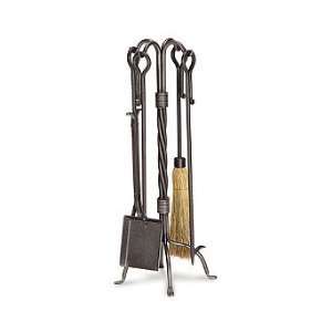  Traditional Fireplace Tool Set   Burnished Bronze 