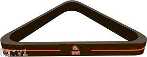 Solid Wood NFL Cleveland Browns 8 Ball Rack  