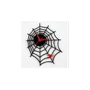  Spider Web  Halloween Art   Wall Clocks(Black)
