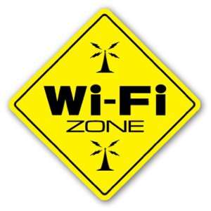  WIFI ZONE Sign hot spot internet wireless room door wall 