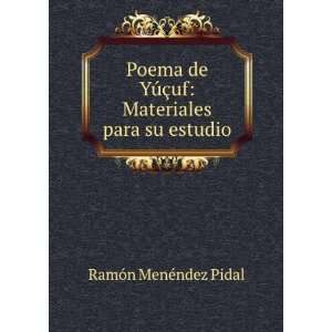   §uf Materiales para su estudio RamÃ³n MenÃ©ndez Pidal Books