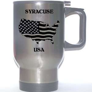  US Flag   Syracuse, New York (NY) Stainless Steel Mug 