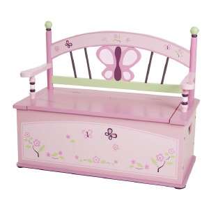 LOD Level of Discovery Sugar Plum Butterfly CoCaLo Girl Storage Bench 