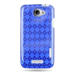 WIRELESS CENTRAL Brand Crystal Skin TPU Glove BLUE With 
