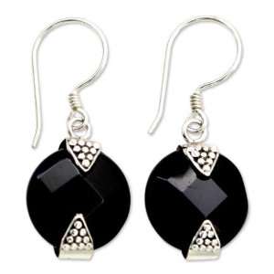  Onyx earrings, Sylph Jewelry