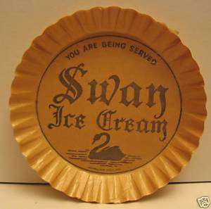 1920s Swan Ice Cream Parlor Dish/ Old Store Stock  