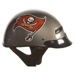 Brogies Bikewear Gold NFL Tampa Bay Buccaneers Motorcycle Half Helmet 