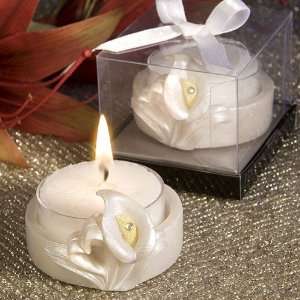   Pretty Calla Lily Design Favor Saver Candles