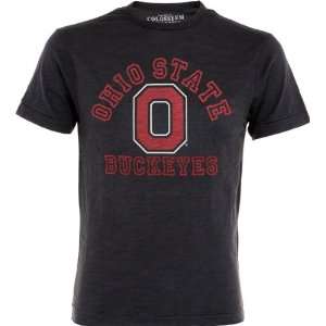  Ohio State Buckeyes Charcoal Slub Knit Avalanche T Shirt 