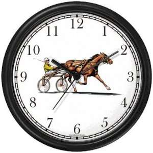  Sulky Horse or Standardbred Racehorse Horse Wall Clock by 