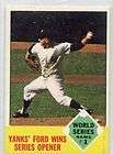 1963 TOPPS WORLD SERIES GAME 1 WHITEY FORD #142 YANKEES
