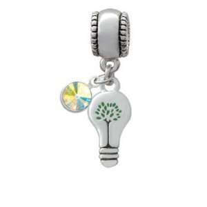   Energy   Two Sided European Charm Bead Hanger with AB Swar Jewelry