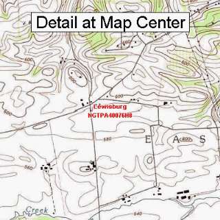   Map   Lewisburg, Pennsylvania (Folded/Waterproof)