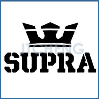 Supra Shoes Logo 5x2.75 Custom Car Window Apple Macbook Decal Vinyl 